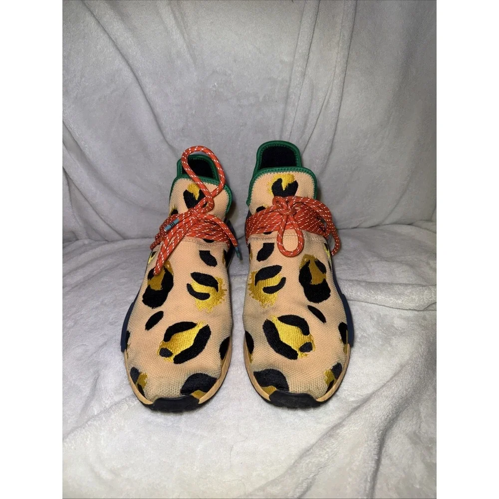 Adidas Pharrell Williams HU NMD Shoes Mens Size 11 Animal Print GZ4439‎